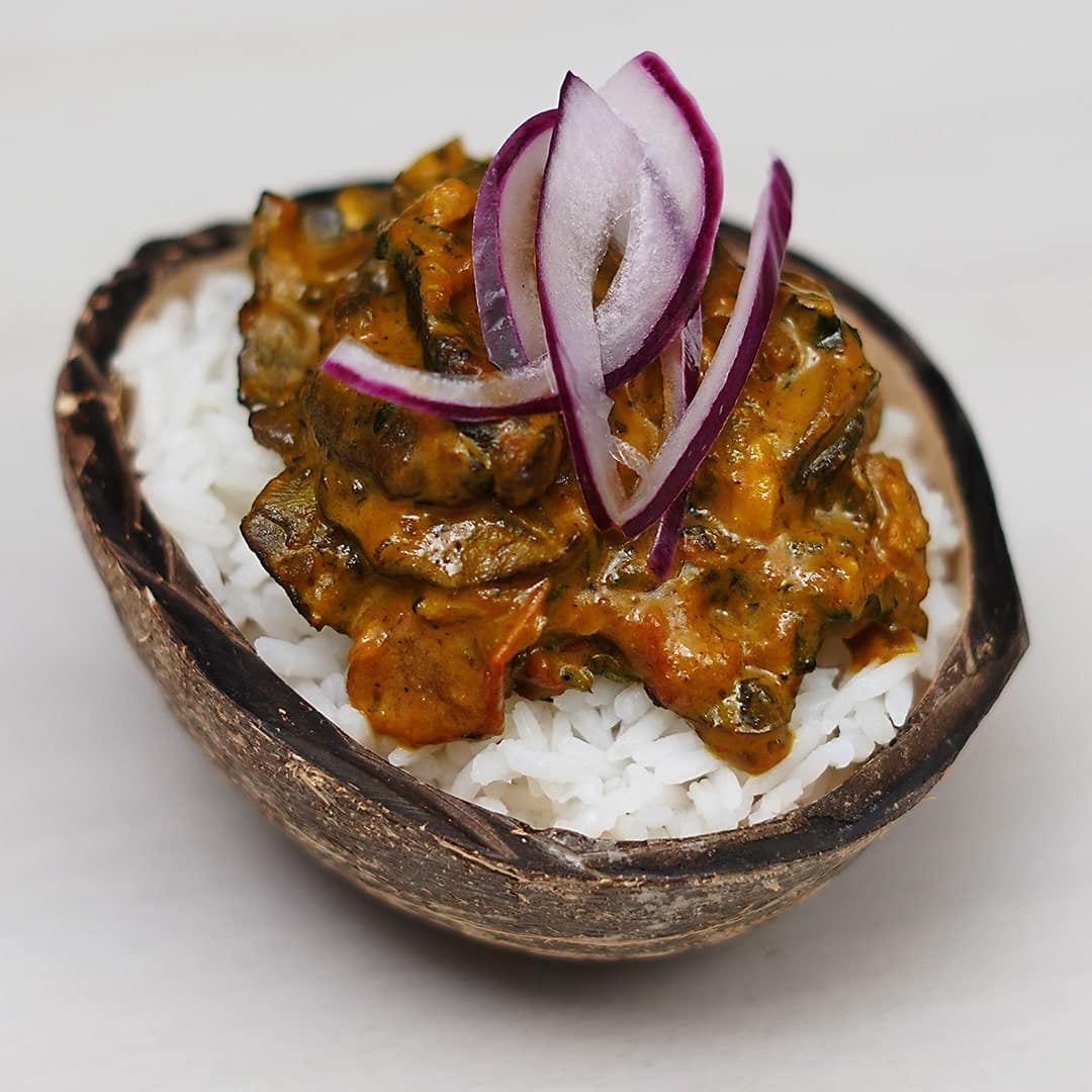 Curry Mushroom via @eatahfood