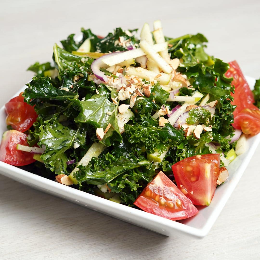 Apple Kale Salad via @eatahfood