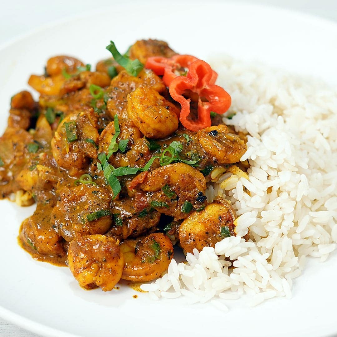 Curry Shrimp & Rice via @eatahfood