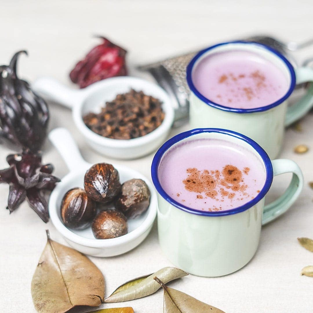 Coconut Sorrel Chai Latte