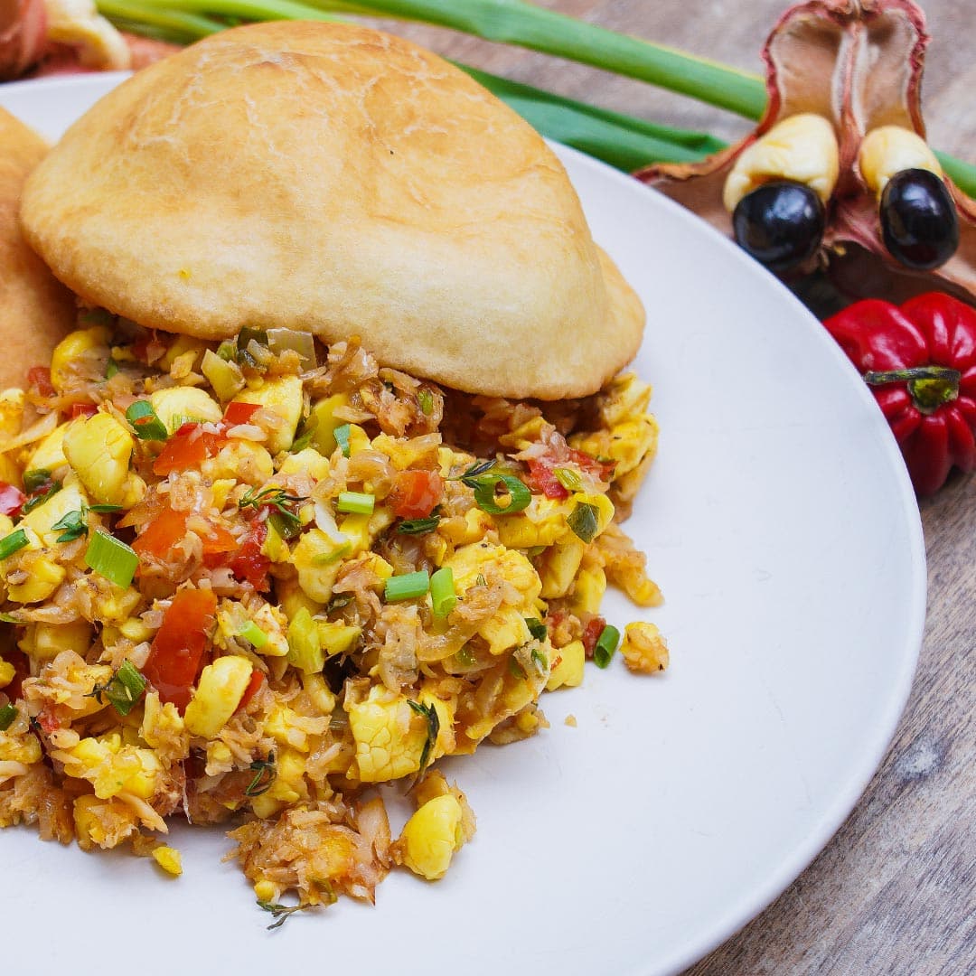 Ackee & Saltfish via @eatahfood