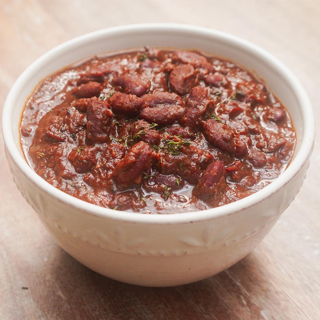 Stew Red Beans via @eatahfood