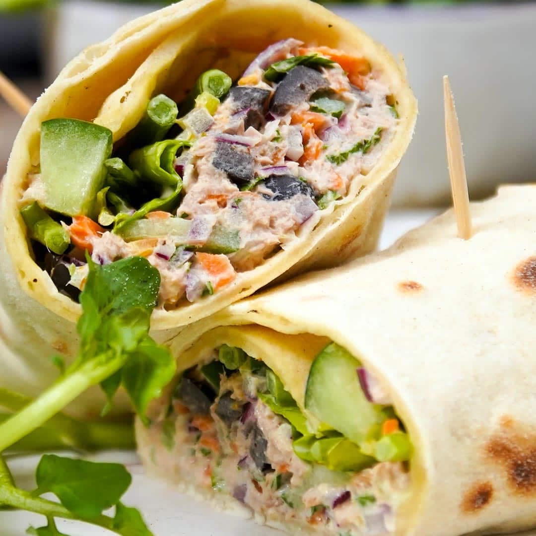 Tuna Wraps via @eatahfood