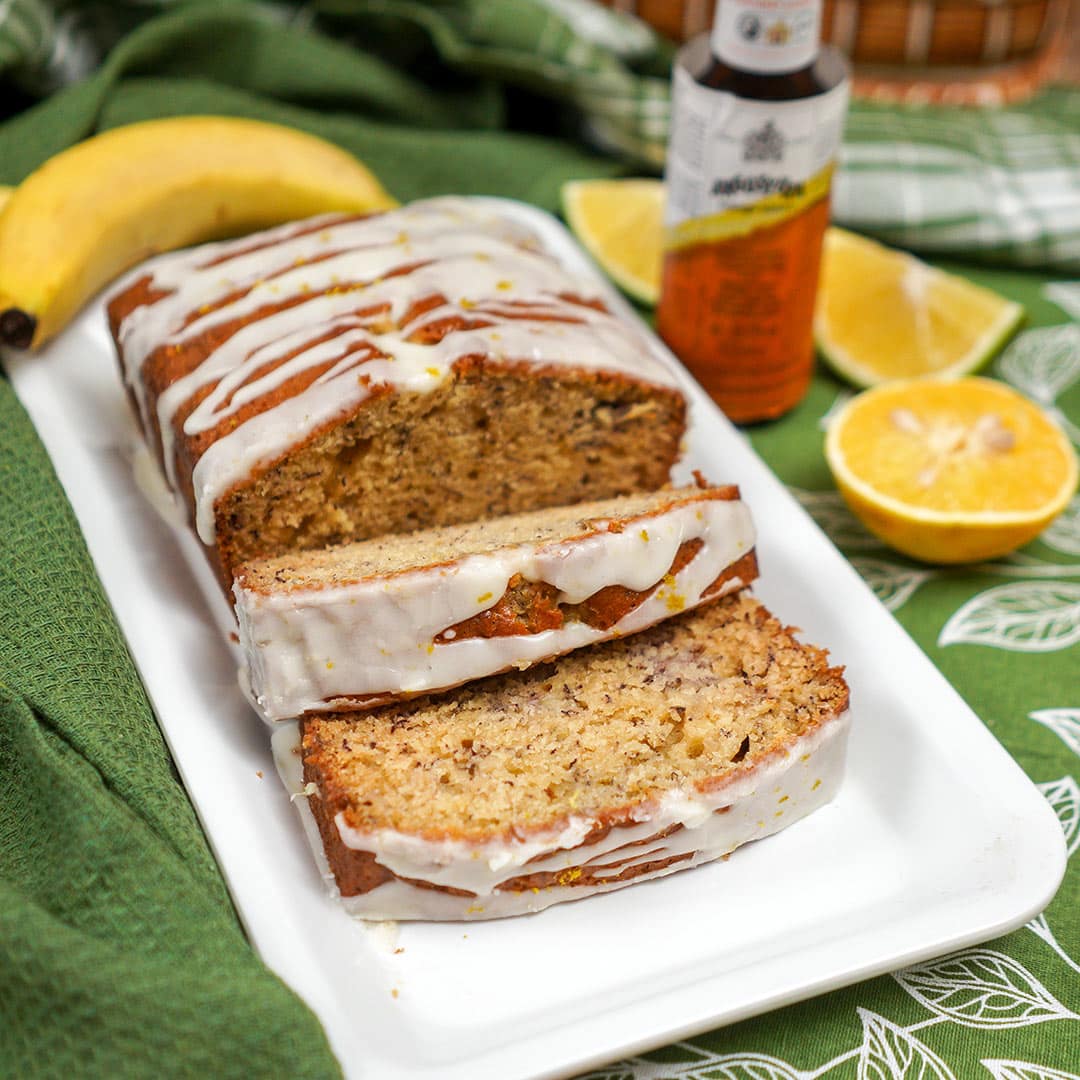 Citrus Glazed Banana Bread
