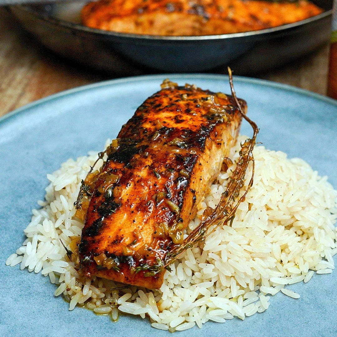Citrus Glazed Salmon via @eatahfood