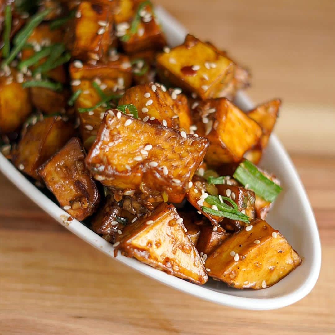 soy glazed breadfruit