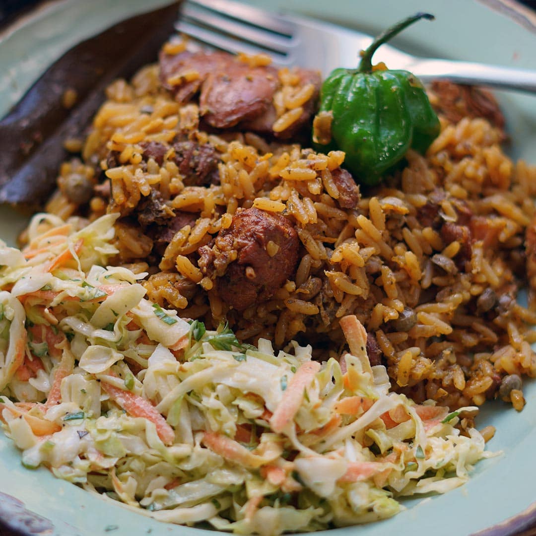 chicken pelau