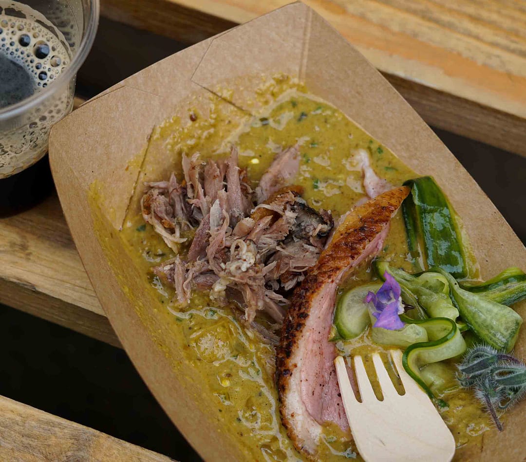 roasted duck in curry sauce