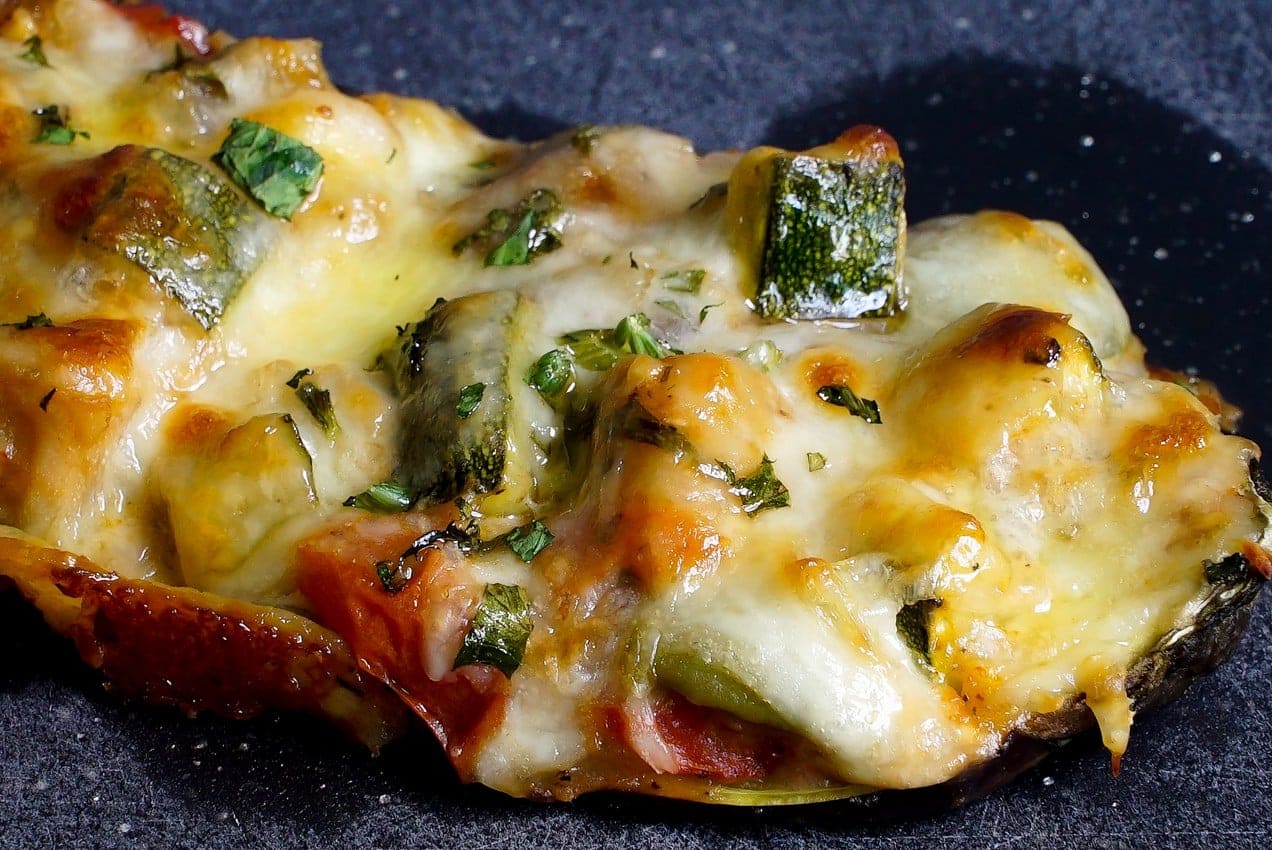 Stuffed Eggplant via @eatahfood
