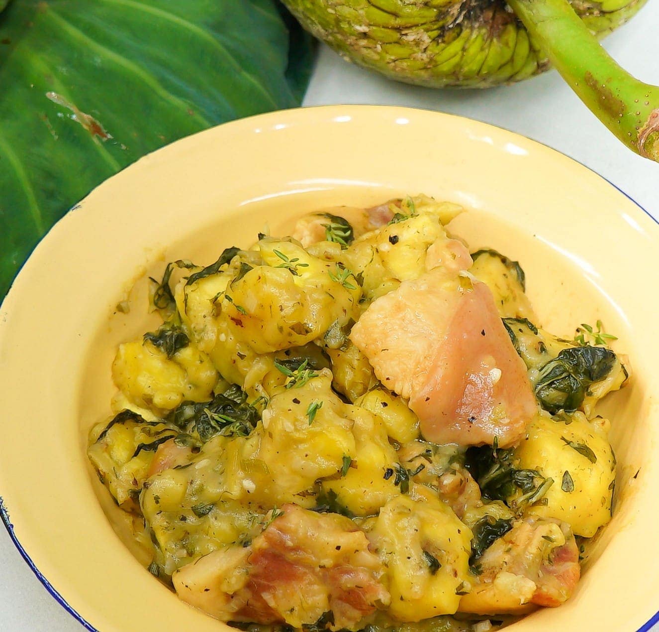 Breadfruit Oil Down via @eatahfood