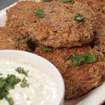 tuna patties with tartar sauce