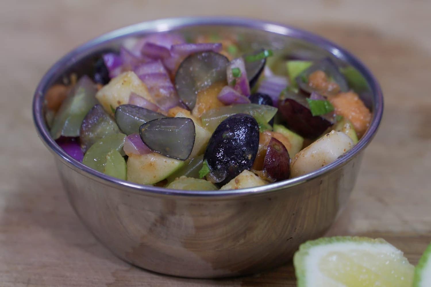 Chaat Fruit Salad via @eatahfood