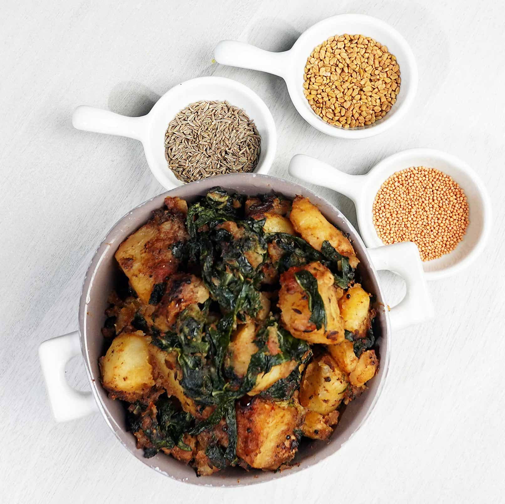Aloo Saag via @eatahfood