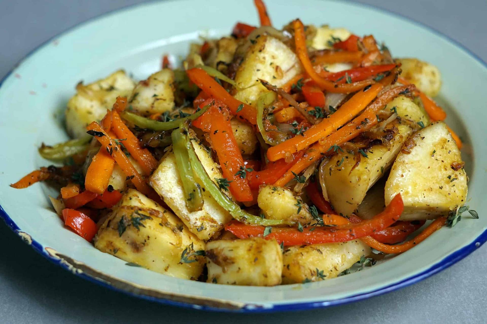 sauteed cassava