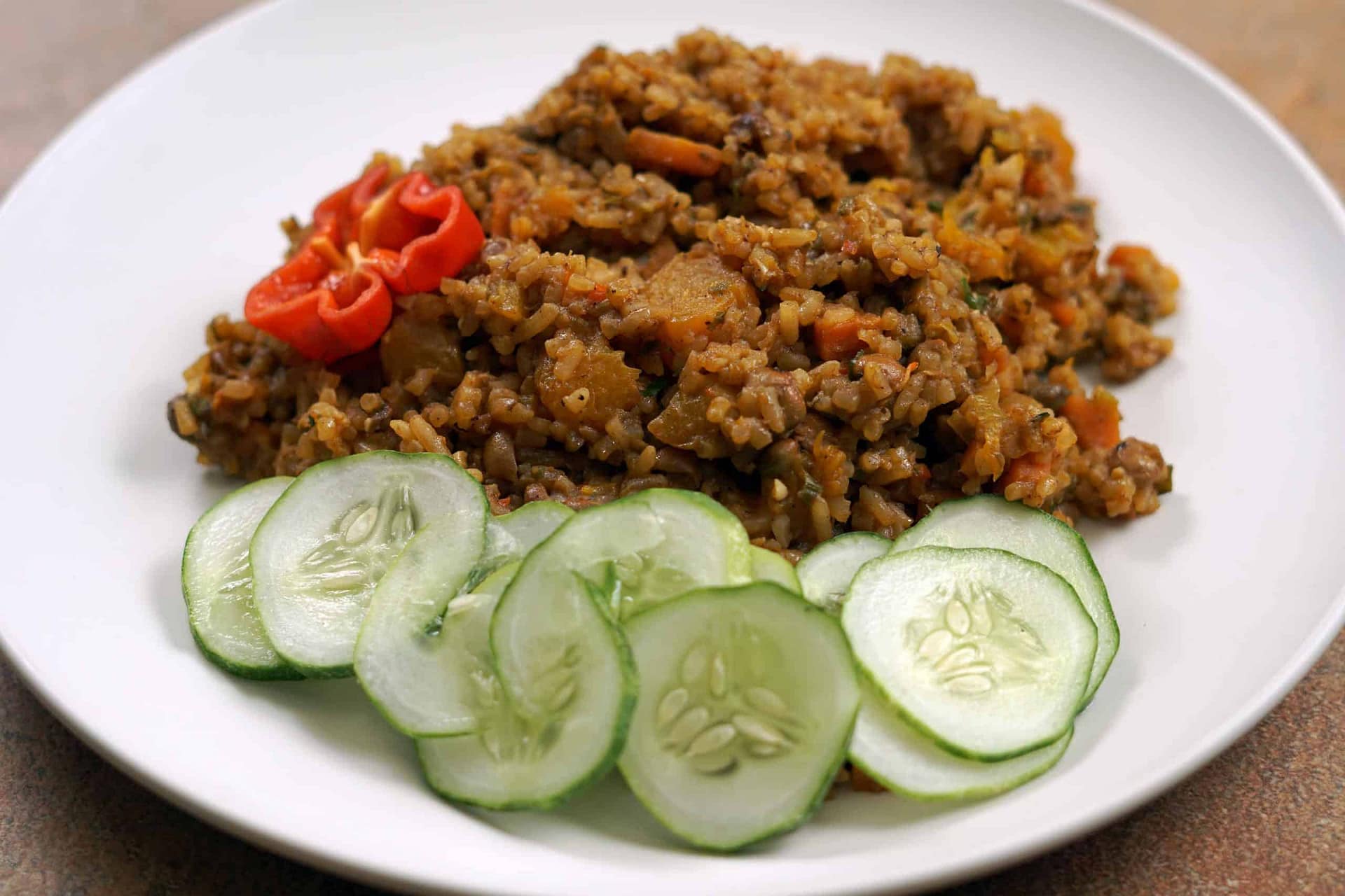 Vegetarian Pelau via @eatahfood