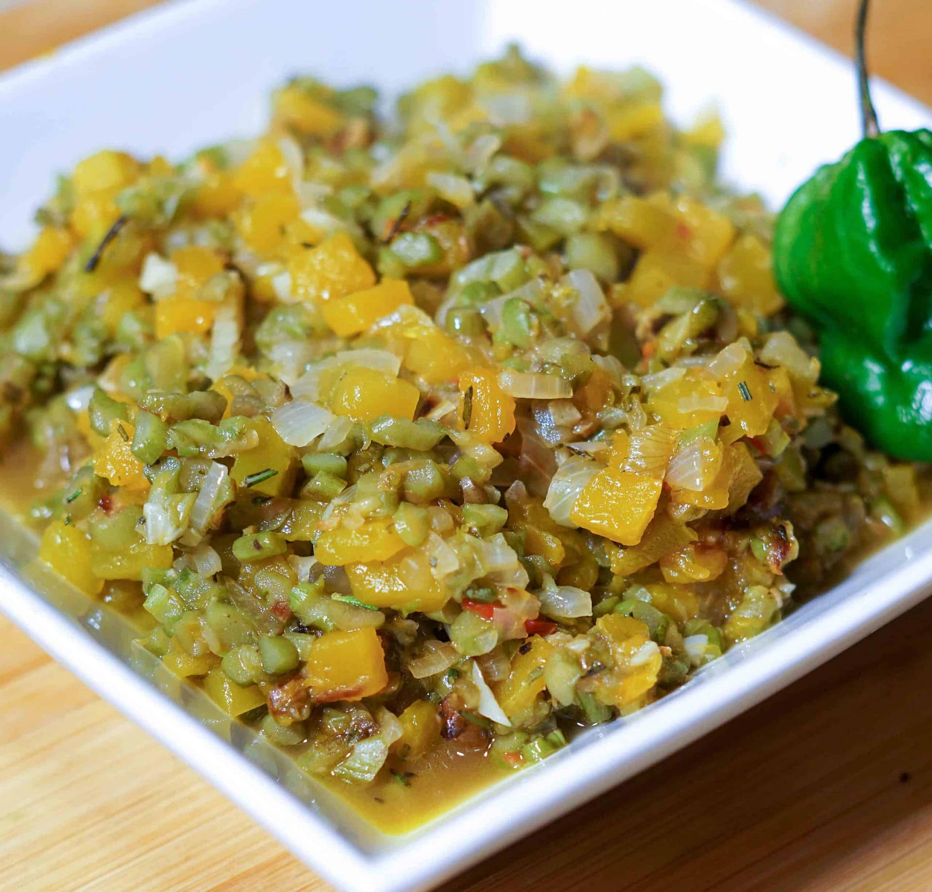 Vegan Dasheen (Taro) “Oil-Down” & Callaloo Hash via @eatahfood